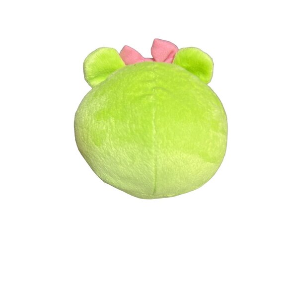 Angry Birds Plush Green Girl Pink Bow 5.5" No Sound - Picture 4 of 4